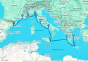 Mediterranean Combination Cruise: Nice, La Spezia & Athens