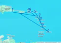 Bridgetown,Fort de France,Pointe-a-Pitre,Road Town,La Romana,Catalina Island,Virgin