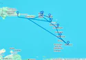 Bridgetown,Fort de France,Pointe-a-Pitre,Road Town,La Romana,Samana Bay,Virgin