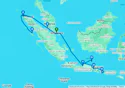 Islands, cities and volcanoes of Indonesia