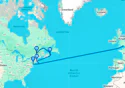 Transatlantic Crossing, New England and Canada - M623A
