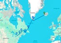 Exploration from Greenland to Canada via Saint Pierre and Miquelon