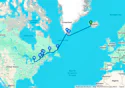 Exploration from Greenland to Canada via Saint Pierre and Miquelon