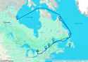 Hudson Bay & the Canadian Arctic to Montreal