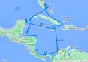 Miami,Ocean Cay,Cozumel,George Town,Ocho Rios,Miami,Ocho Rios,Cartagena,Colon,Puerto Limon,Isla de