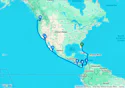 Miami,Cartagena,Colon,CTB-Panama Canal,BLB-Panam Canal,Puntarenas,Cabo San Lucas,San Diego,Los