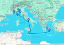 Discover the Mediterranean from Cannes to Athens