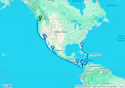 United States, Mexico, Costa Rica, Panama, Colombia