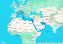 Abu Dhabi,Sir Bani Yas,Muscat,Safaga,Suez Canal South,Suez Canal
