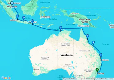 Australia & Indonesia Cruise: Cairns, Darwin & Singapore