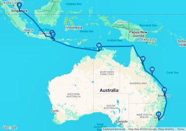 Australia & Indonesia Cruise: Bali, Cairns & Sydney
