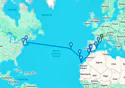 France, Spain, Gibraltar, Morocco, Portugal, United States