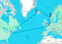 Roundtrip Transatlantic Crossing - M618A