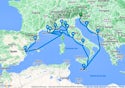 Adriatic and Western Mediterranean Cruise - V613E
