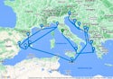 Italy, Spain and Adriatic Cruise - V611B