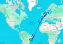 Santos,Rio de Janeiro,Ilheus,Salvador,Maceio,Funchal,Vigo,Gijon,Southampton,Le