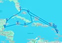 21-DAY WESTERN & EASTERN CARIBBEAN: MEXICO & LEEWARD ISLANDS - K611A