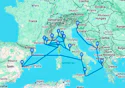 Adriatic and Western Mediterranean Cruise - V614B