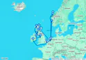 21-DAY BRITISH ISLES & NORWEGIAN FJORDS COLLECTORS' VOYAGE - J654A
