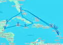 21-DAY WESTERN & EASTERN CARIBBEAN: MEXICO & LEEWARD ISLANDS - Y714A