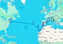 Italy, France, Spain, Gibraltar, Morocco, Portugal, United States