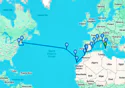 Italy, France, Spain, Gibraltar, Morocco, Portugal, United States