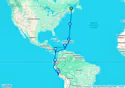 24-DAY ATLANTIC CROSSING: HALIFAX TO SOUTH AMERICA