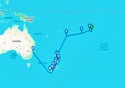 27-DAY WORLD CRUISE: SOUTH PACIFIC ISLES & NEW ZEALAND