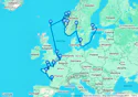 Ultimate European Voyage: Bordeaux to the Scandinavian Fjords - Cruise & Land Journey