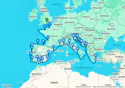Portsmouth To Athens Grand Voyage