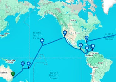 Sydney to Southampton Cruise - H607B