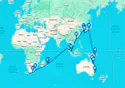 Cape Town To Sydney Cruise - Q804B