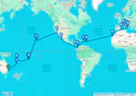 Australia, New Caledonia, Vanuatu, Samoa, American Samoa, United States, Mexico, Costa Rica,