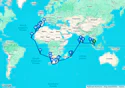 Singapore To Barcelona Grand Voyage