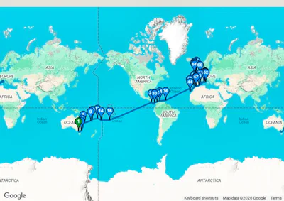 Grand World Odyssey Liner - Melbourne to Dover (for London) - A914L