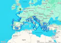 Portsmouth To Athens Grand Voyage