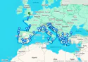 Portsmouth To Athens Grand Voyage