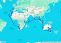 80-DAY WORLD CRUISE: AUSTRALIA, INDIAN OCEAN TO EUROPE - 6922A