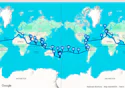 France, Spain, Turks and Caicos Islands, Bahamas, Panama, Ecuador, Peru, Chile, Pitcairn, French