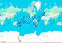 Italy, France, Spain, Gibraltar, Morocco, Cape Verde, Brazil, Argentina, Falkland Islands, Chile,