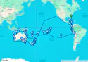 145-DAY WORLD CRUISE: AUSTRALIA & SOUTH PACIFIC PANORAMA - 6711A