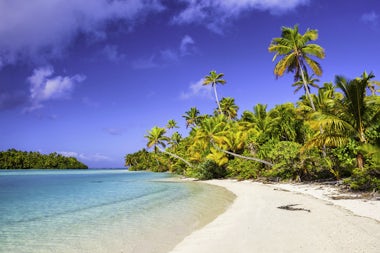 View of Aitutaki, Cook Islands