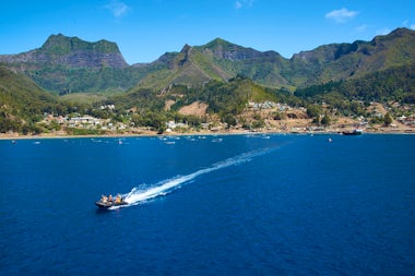 View of Robinson Crusoe Island, Chile