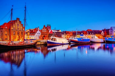 View of Wismar, Germany