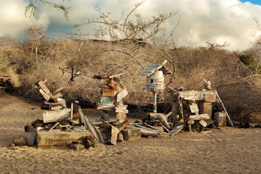 View of Post Office Bay, Ecuador