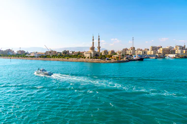View of Suez Canal - Transit, Egypt