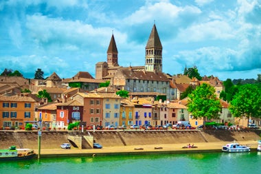 View of Tournus, France
