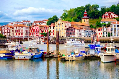View of St Jean de Luz, France