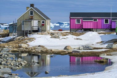 View of Qeqertarsuaq, Greenland