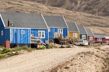 View of Qaanaaq (Thule), Greenland